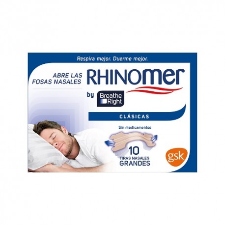 Breathe Right Clásicas Tiras Nasales Grandes 10uds