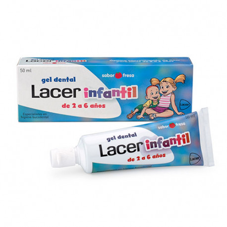 Lacer Infantil Gel Dental 50 ml Fresa - Oferfarma