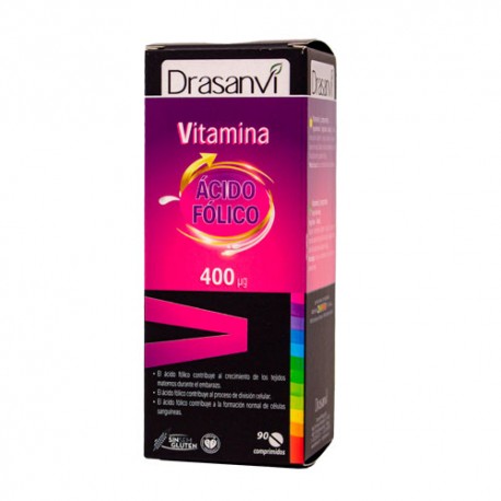 Drasanvi Vitamina B9 400µg Ácido Fólico 90 Comprimidos