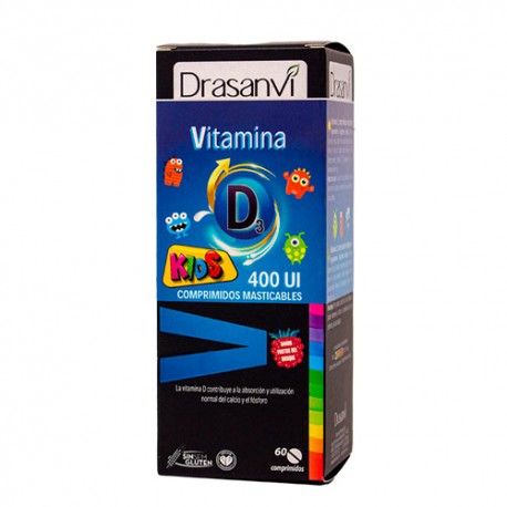Drasanvi Vitamina D3 Kids 400 Ui 60 Comprimidos Masticables