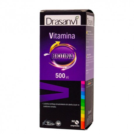 Drasanvi Vitamina H 500µg Biotina 90 Comprimidos