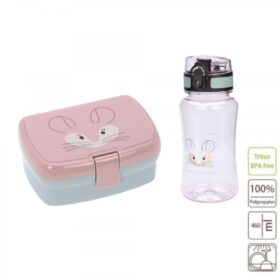 PACK BOTELLA Y FIAMBRERA DE LÄSSIG ROSA RATÓN