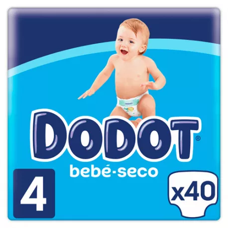 Dodot Mainline Extra Bebé Seco Talla 4 (9-14kg) 40 unidades