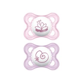 MAM BABY CHUPETE ORIGINAL 0+MESES SILICONA 2 UNIDADES ROSA