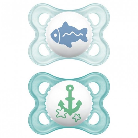 MAM ORIGINAL CHUPETES SILICONA 2-6 M NIÑO 2 UNIDADES