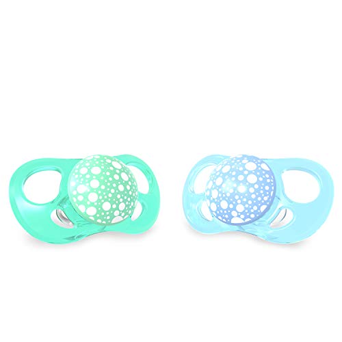 TWISTSHAKE 2X CHUPETE PASTEL AZUL VERDE 6+M
