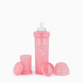 BIBERON ANTI-COLICOS 330 ML ROSA PASTEL TWISTSHAKE