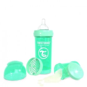 TWISTSHAKE BIBERÓN ANTICÓLICO 260ML PASTEL VERDE