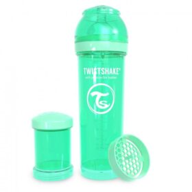 TWISTSHAKE BIBERÓN ANTICÓLICO 330ML PASTEL VERDE