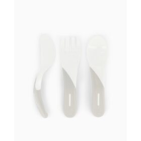 CUBIERTOS DE APRENDIZAJE 6+M TWISTSHAKE BLANCO