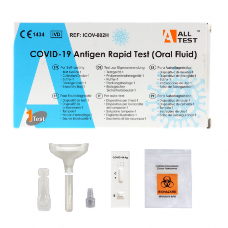 Test De Antígenos Rápido De Saliva Covid 19