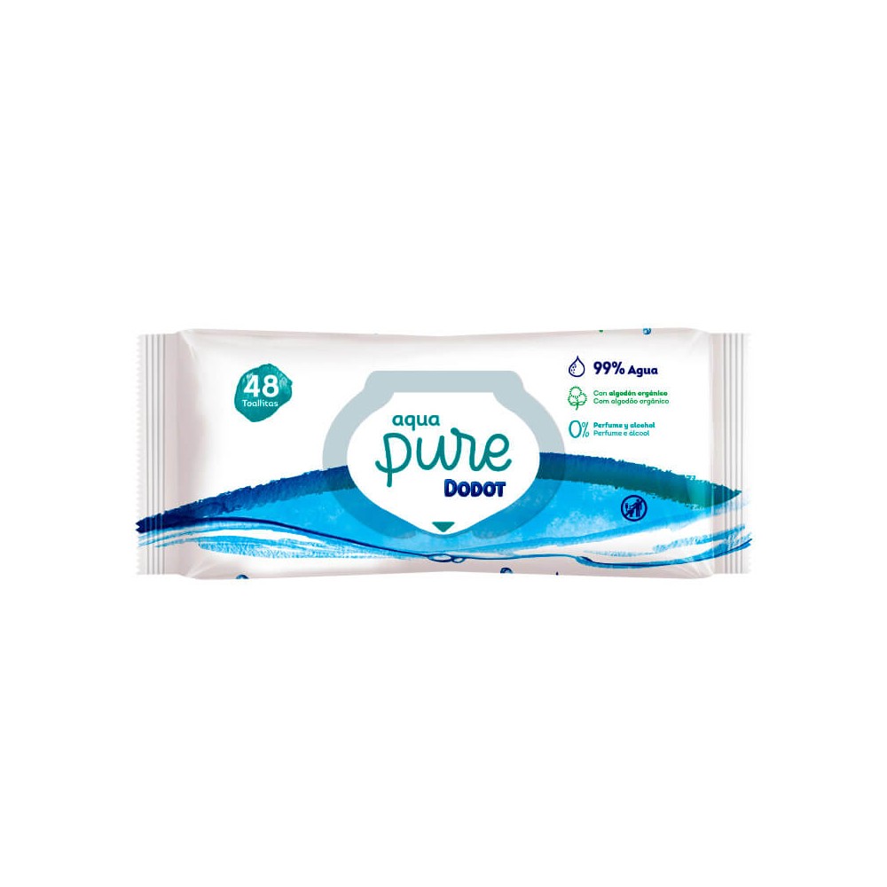 Buy Dodot Aqua Pure Baby Wipes 48 Units - Parafarmacia Campoamor