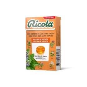 Ricola caramelos sin azúcar naranja 50g