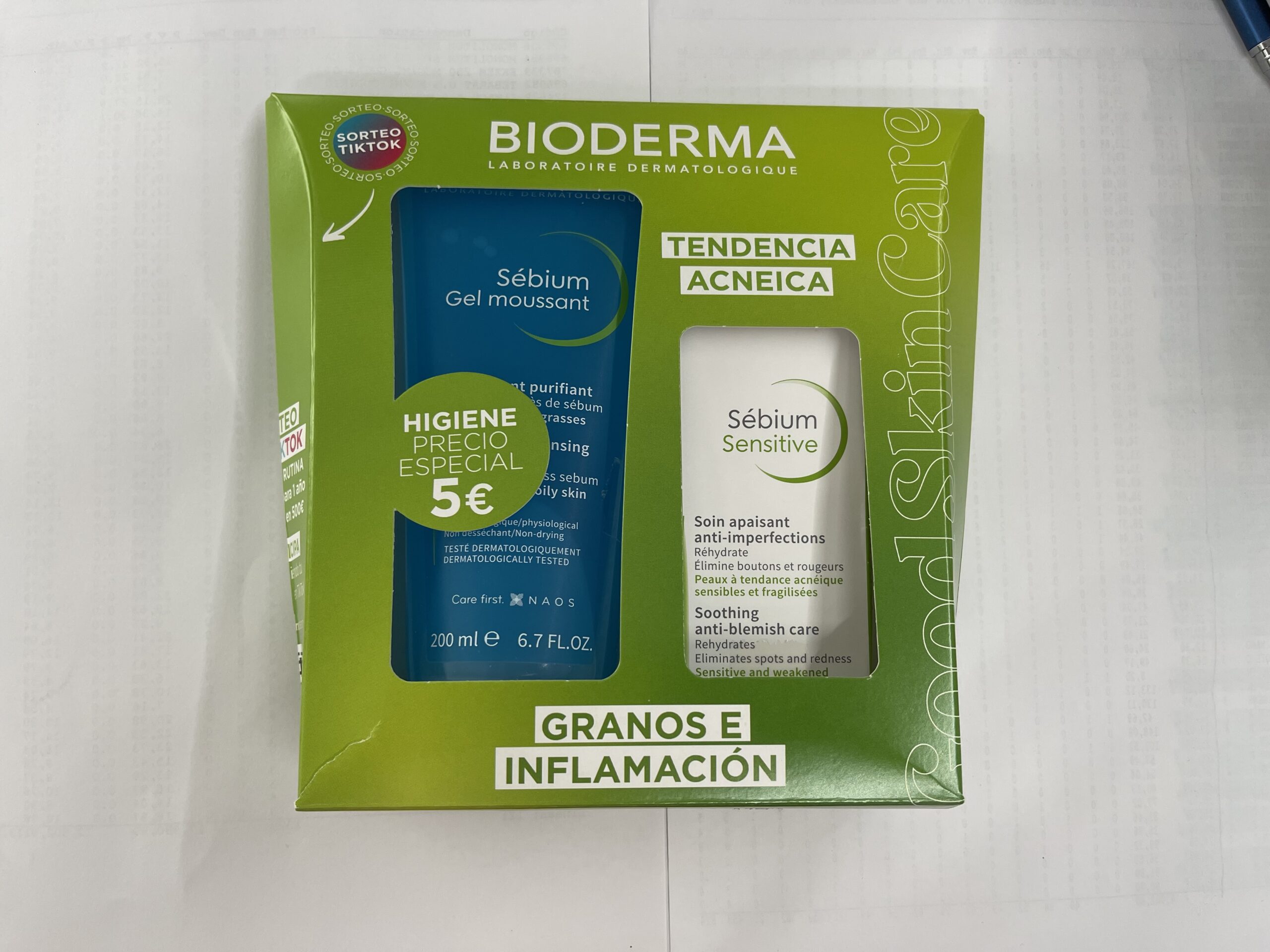 Bioderma Pack Sebium Sensitive 30ml + Sebium Gel Moussant 100ml